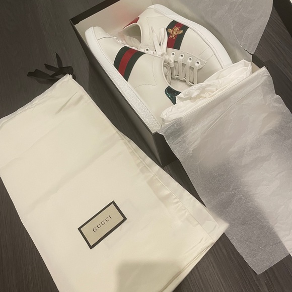 [Sold] Gucci - Women's Ace sneaker with bee - size 37.5/7.5 - Picture 7 of 8